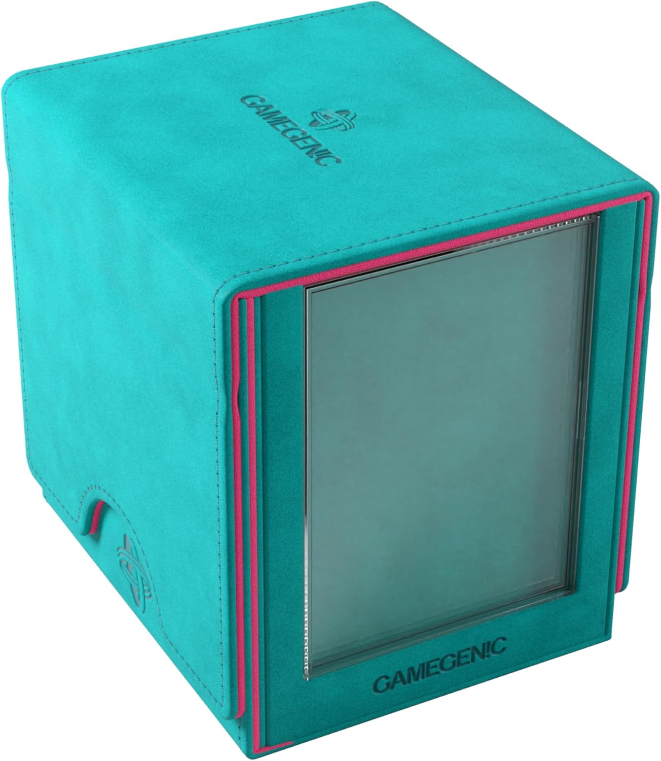 Gamegenic, Sidekick PRO 100+ XL Exclusive Line Teal/Pink, up to 100 Double-Sided Cards, Colour: Turquoise / Pink