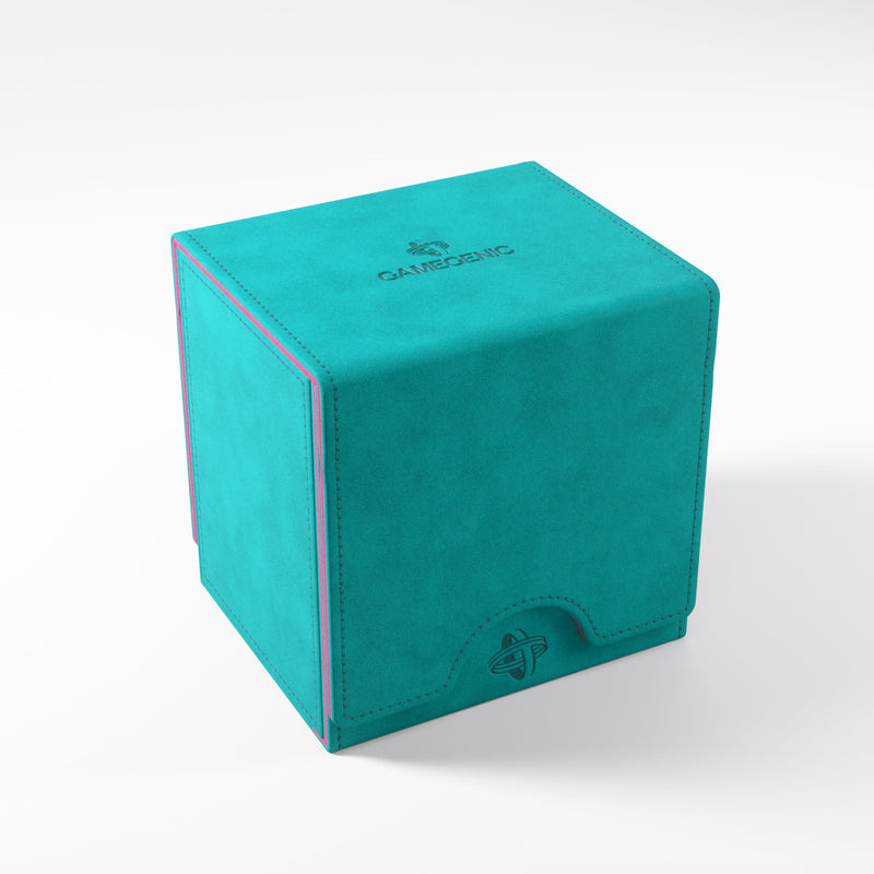 Gamegenic, Sidekick PRO 100+ XL Exclusive Line Teal/Pink, up to 100 Double-Sided Cards, Colour: Turquoise / Pink