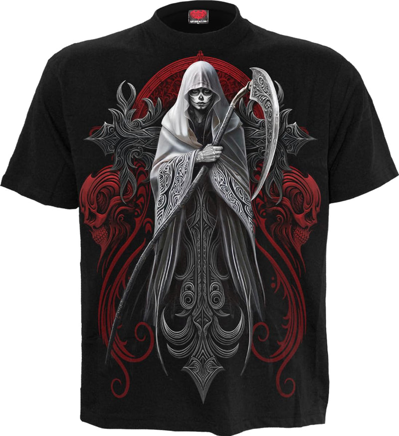 Spiral - REAPERESS (Unisex Black Short Sleeve T-Shirts) Ex Ex Large