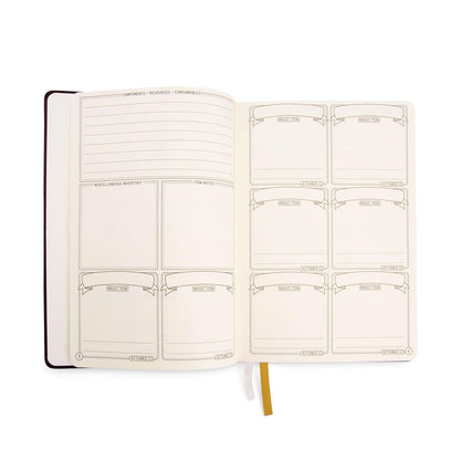 GlassStaff DnD 5e Character Notebook Journal – Player journal – Character sheet - PU leather journal dnd - Dungeons and Dragons Quest - dnd character sheets (Blue
