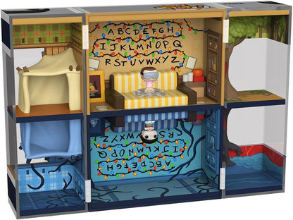 Funko Bitty Pop! Bitty Boxes: Stranger Things - Byers House Playset with 2-0.9 Inch Tiny Mini Figures - Collector's Display Case with Interior Scene and Storage - Gift Idea