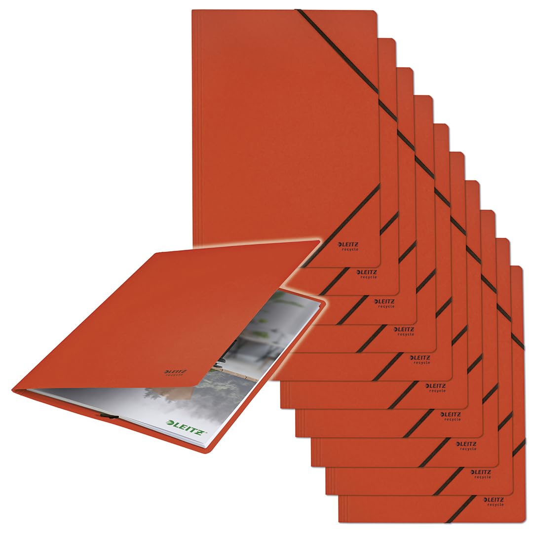 L:Elastic Folder Recycle A4 red