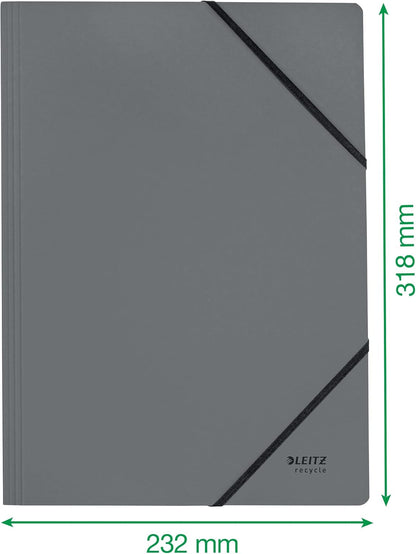 L:Elastic Folder Recycle A4 Blue