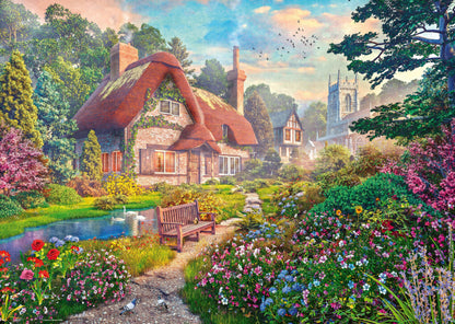 Ravensburger Oak Tree Cottage 1000 piece Jigsaw Puzzle for Adults and Kids Age 12 and Up