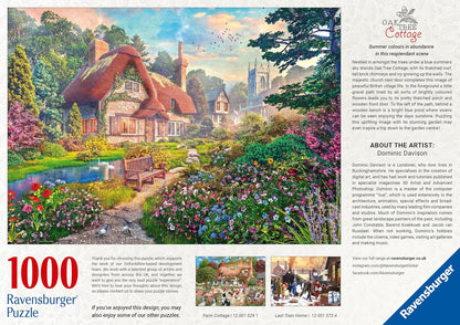 Ravensburger Oak Tree Cottage 1000 piece Jigsaw Puzzle for Adults and Kids Age 12 and Up