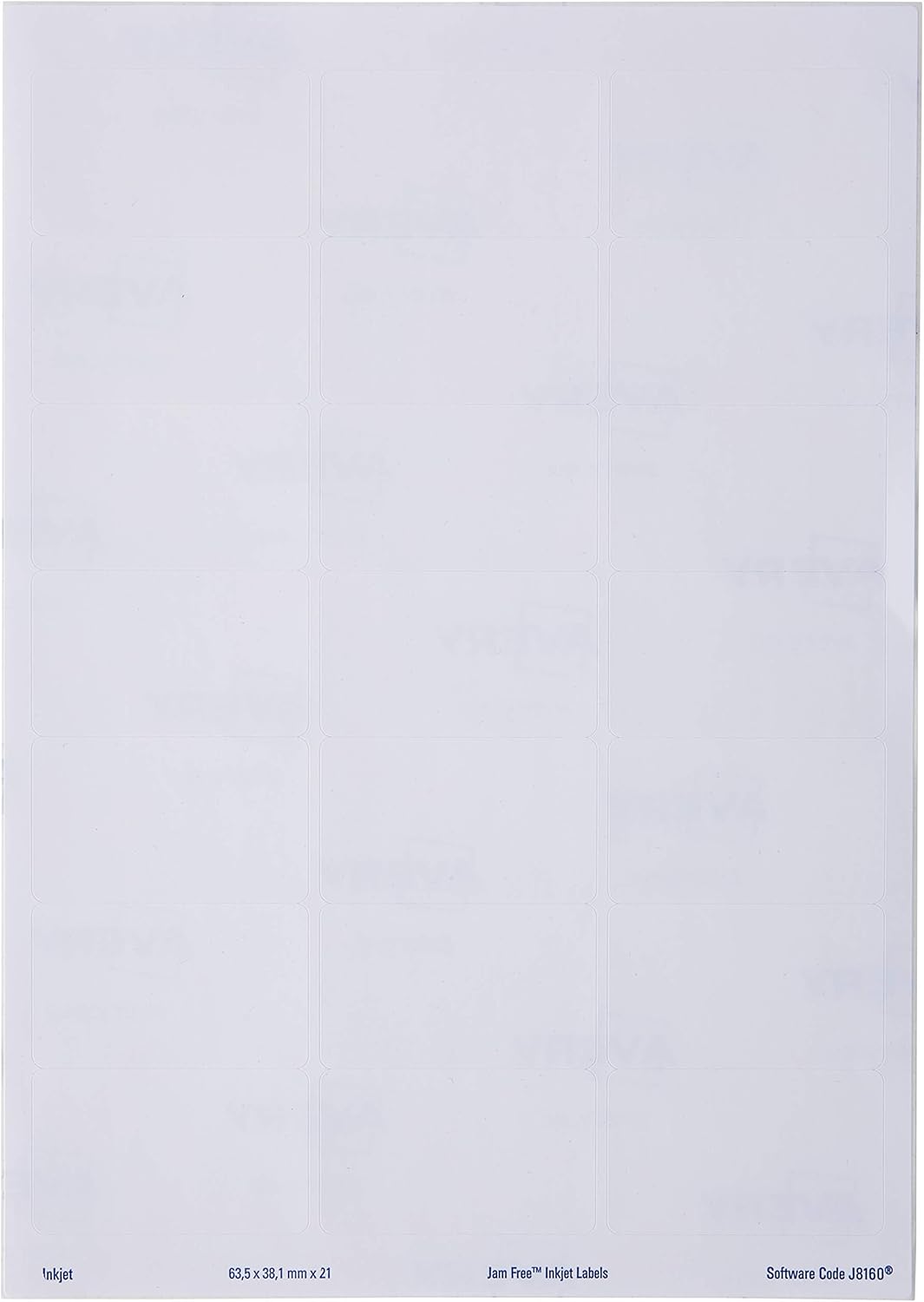 Avery L4851REV Self Adhesive Removable Round Labels, 24 Labels Per A4 Sheet, 600 Labels & Avery Self Adhesive Address Mailing Labels, Inkjet Printers, 21 Labels per A4 Sheet, 210 Labels, White