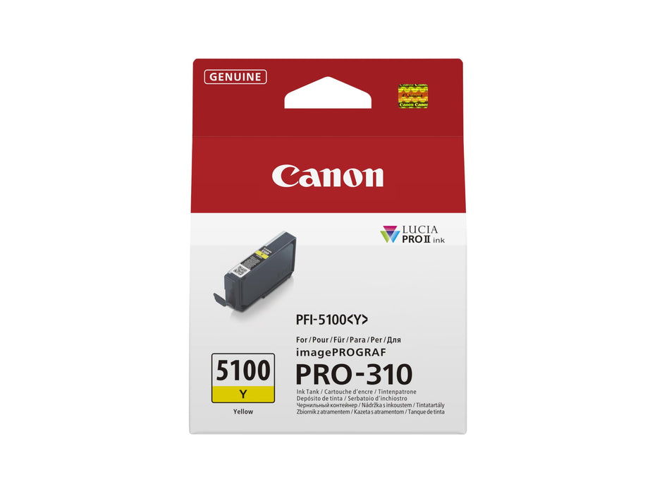 Canon PFI-5100 Ink Tank, Yellow
