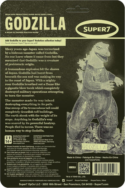 Super7 Toho Reaction Figures - Godzilla Model Kit (Glow) Action Figure