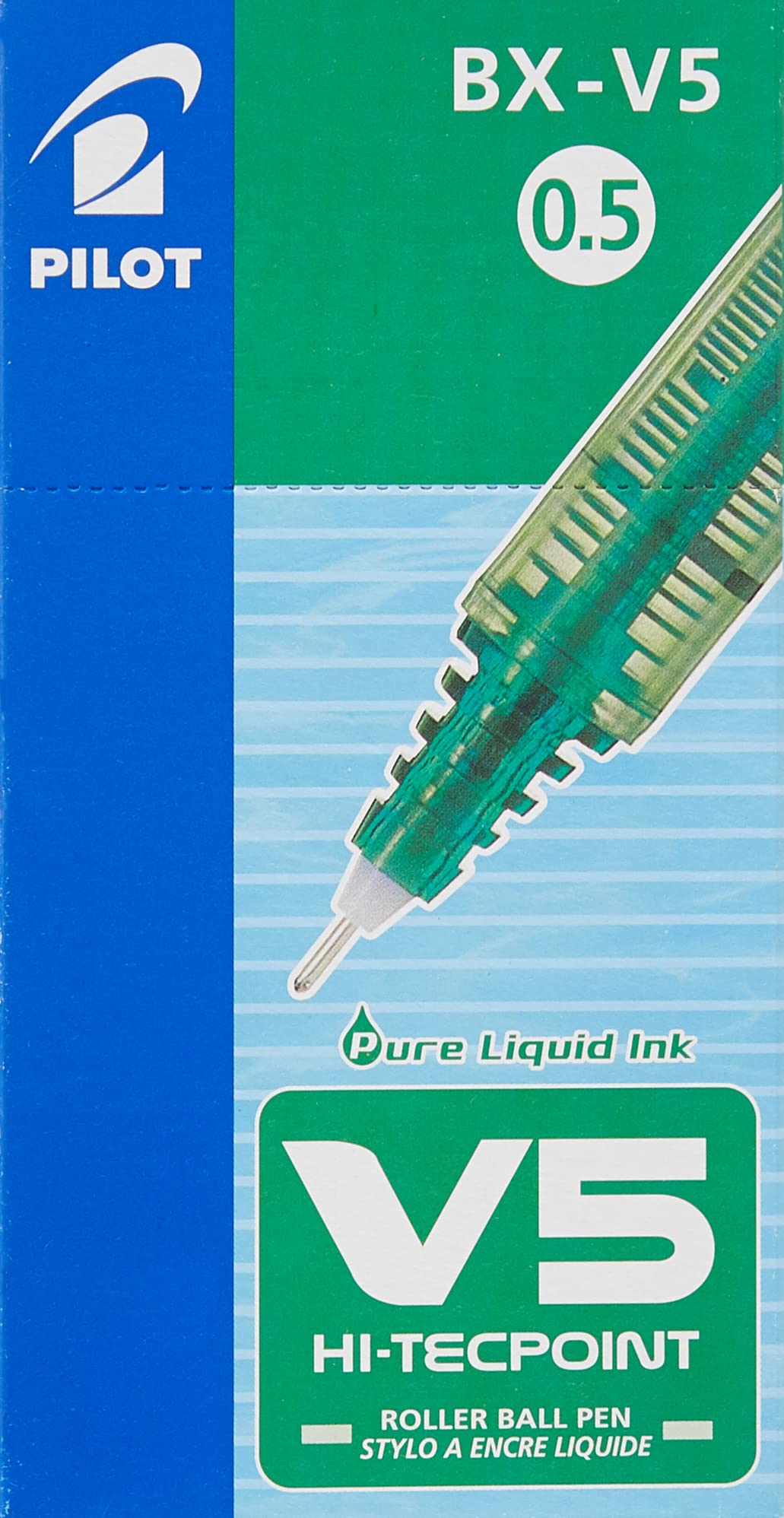 Pilot V5 Liquid Ink Rollerball 0.5 mm Tip (Box of 12