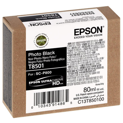 Epson T850100 Tintenpatronen Singlepack Photo, schwarz