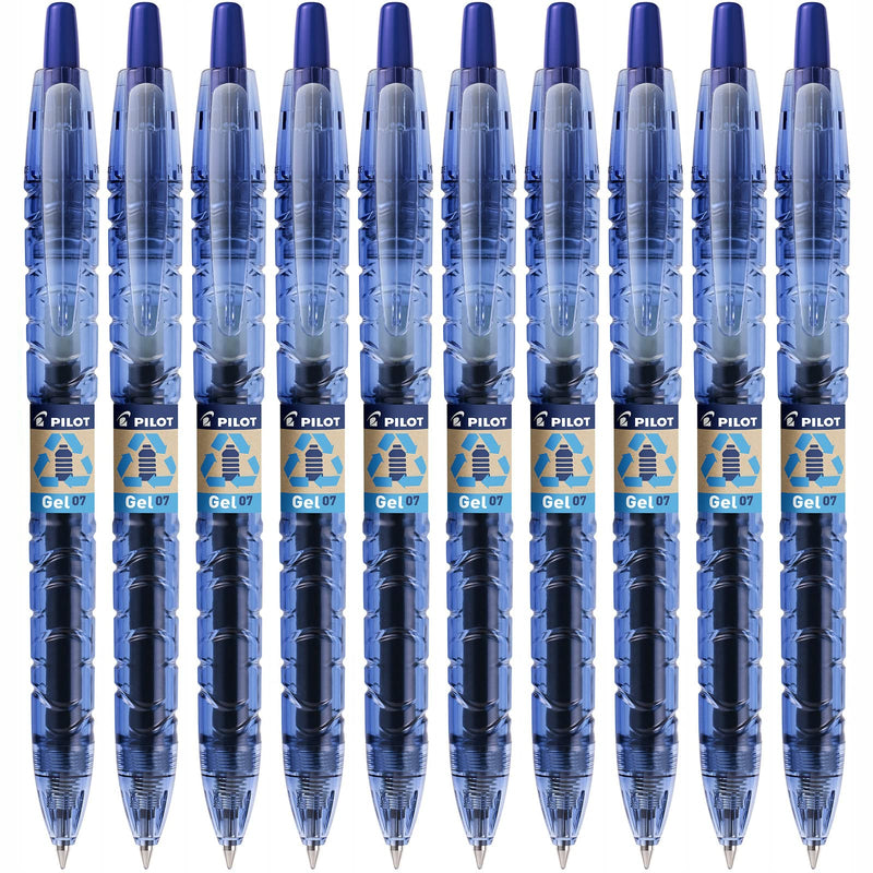 Pilot Begreen B2P Recycled Retractable Gel Rollerball 0.7 mm Tip (Box of 10