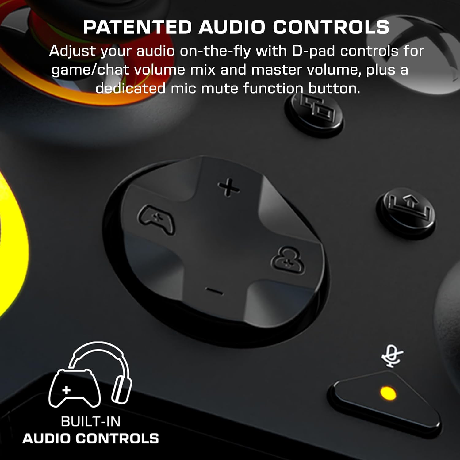 Turtle Beach Afterglow Wave Nero Controller Gamepad RGB cablato - Con licenza per Xbox Series XS, Xbox One e Windows - Pulsanti programmabili, grilletti effetto Hall, controlli audio
