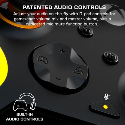 Turtle Beach Afterglow Wave Nero Controller Gamepad RGB cablato - Con licenza per Xbox Series XS, Xbox One e Windows - Pulsanti programmabili, grilletti effetto Hall, controlli audio