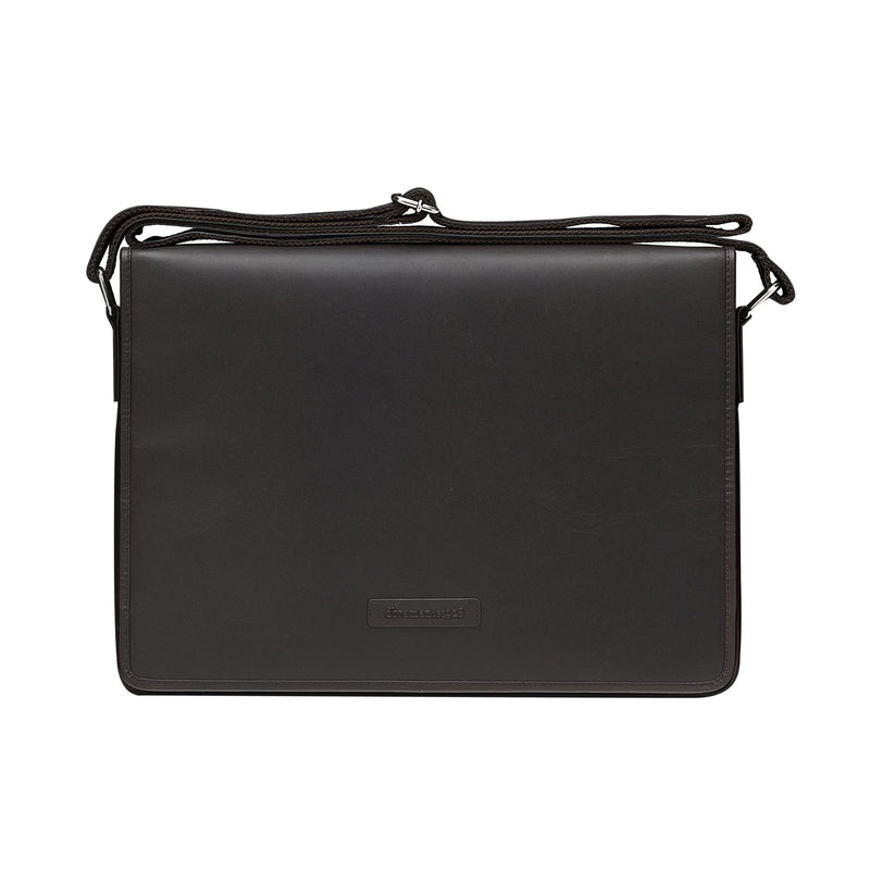 dbramante1928 - Marselisborg - laptoptas - aktetas van leer 14 inch - schoudertas voor heren en dames - laptoptas voor business & werk - Deens design - Hunter Dark - (2e Gen)