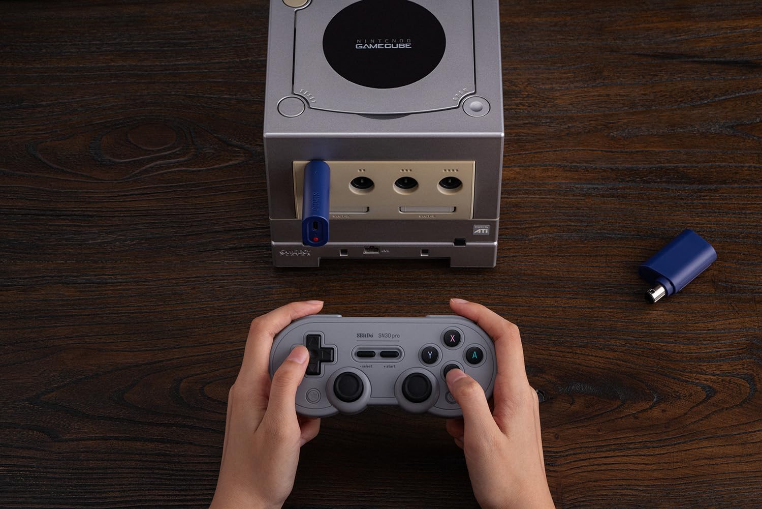 8BitDo Bluetooth Retro Receiver for NGC, Wii and Windows, Compatible with Xbox Series Controller, Xbox One Bluetooth Controller, Switch Pro and PS5/PS4 Controller