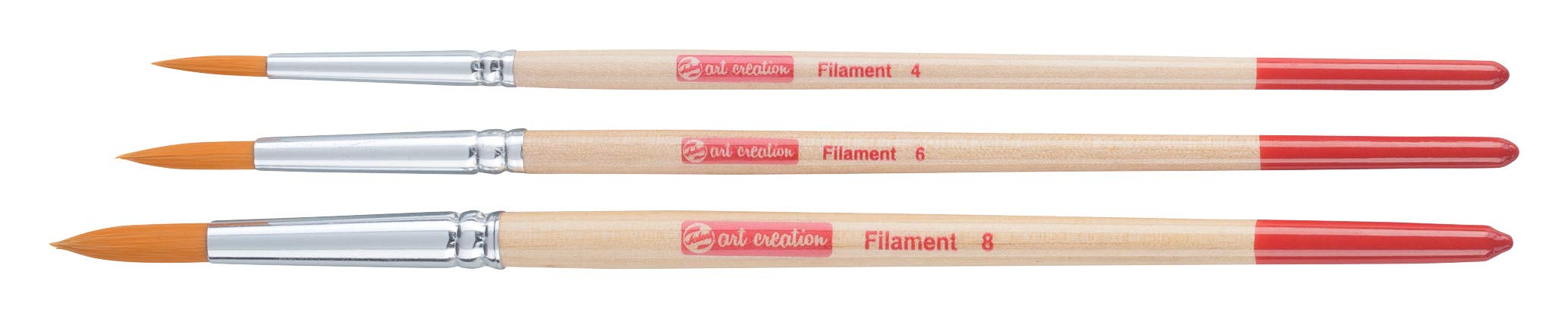 Talens Art Creation Aquarel kwasten (polyester), 3 stuks