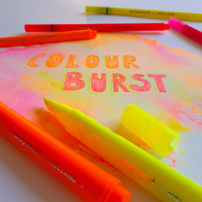 Bruynzeel Neon Slim markeerstiften 4-delige set