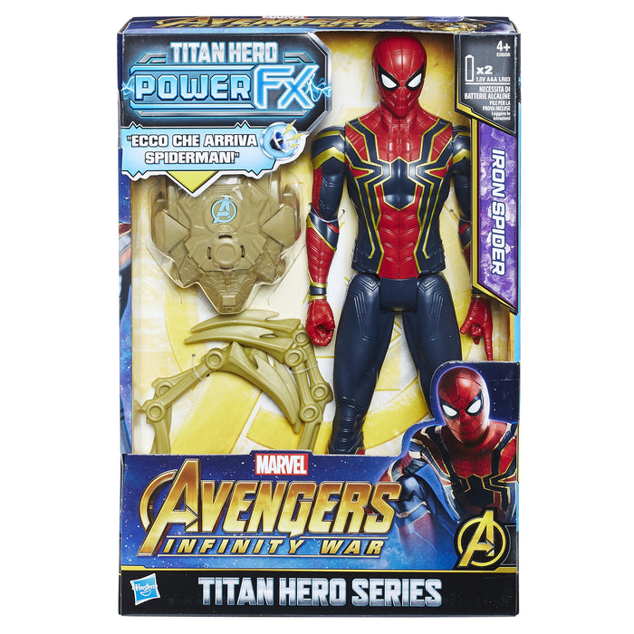 Avengers: Infinity War - Iron Spider Titan Hero Power FX (Personaggio 30cm, Action Figure), E0608103