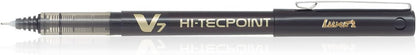 Pilot BX-V7-B Hi-Tecpoint Rollerball Pen, 0.7 mm Tip - Black, Box of 12