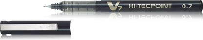 Pilot BX-V7-B Hi-Tecpoint Rollerball Pen, 0.7 mm Tip - Black, Box of 12