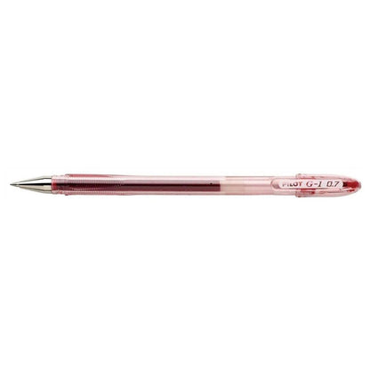 Pilot G107 Gel Ink Rollerball Pen with 0.7 mm Tip - Red (Pack of 12