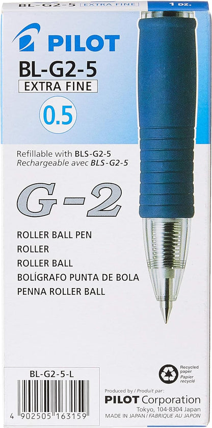 Pilot 040101203 G205 Retractable Gel Rollerball 0.5 mm Tip (Box of 12