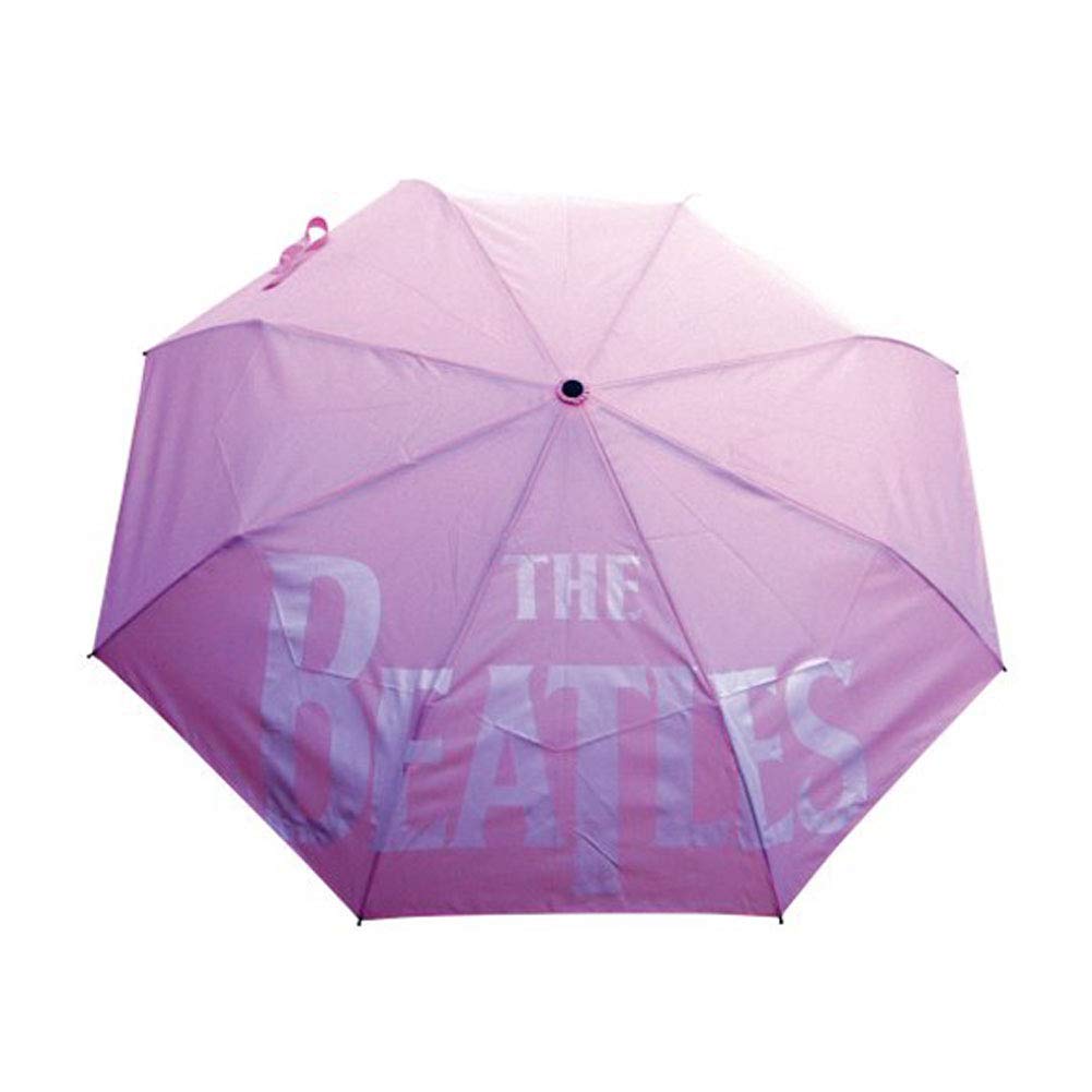 The Beatles Umbrella Drop T Logo -- Pink