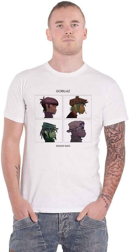 T-Shirt # Medium Unisex White # Demon Days