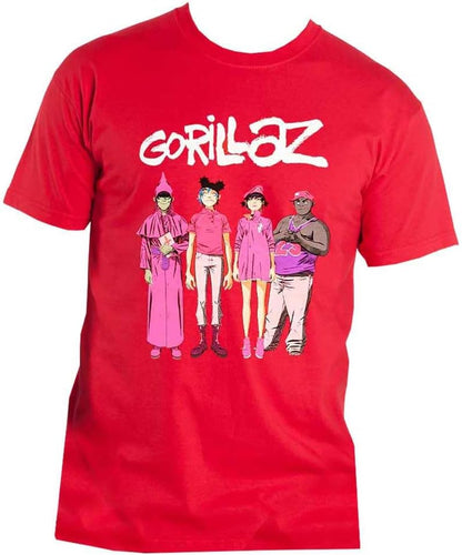 T-Shirt # Medium Unisex Red # Cracker Island Standing Group