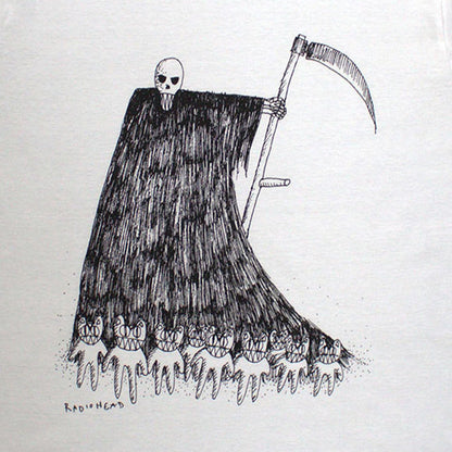 Organic T-Shirt # Large Unisex White # Grim Reaper