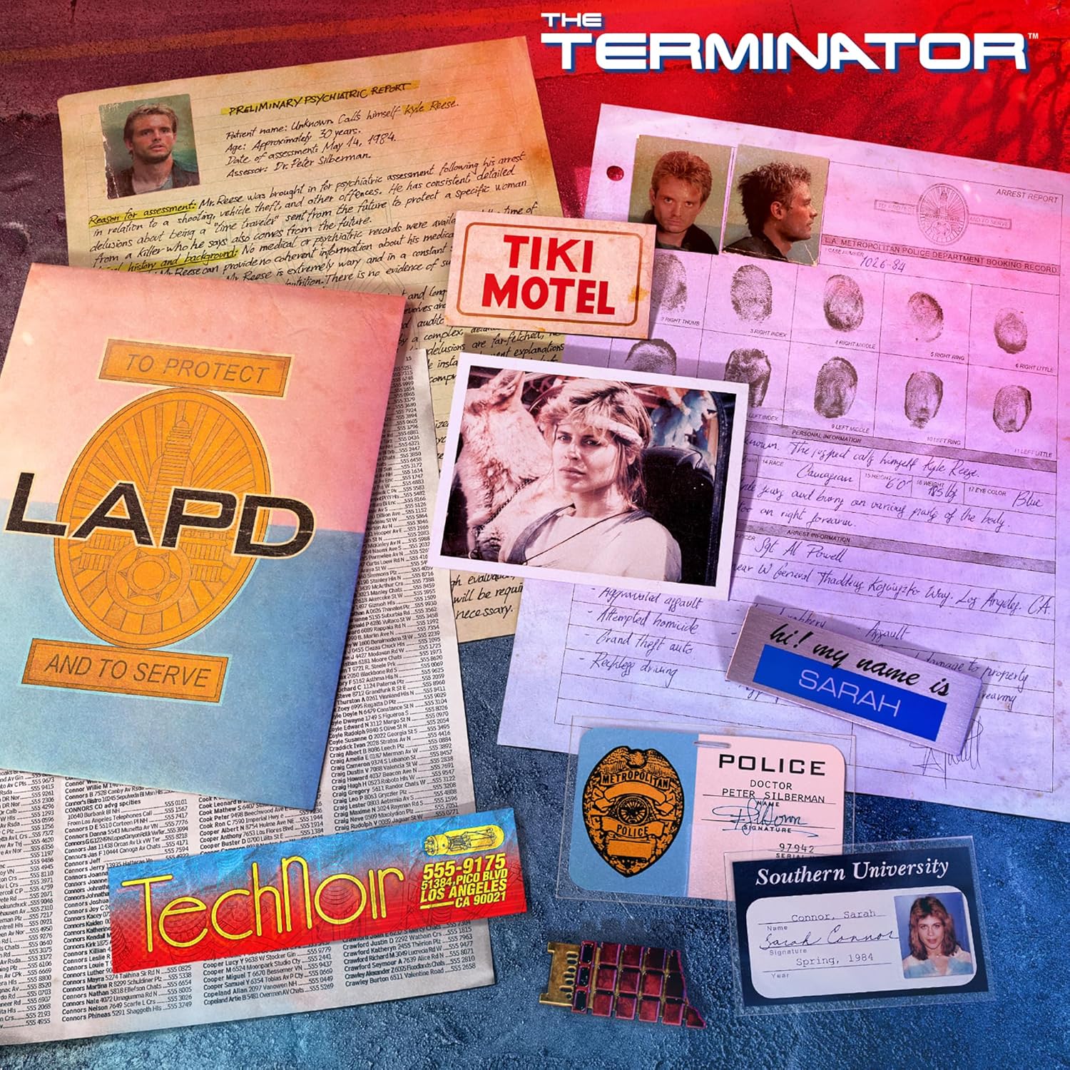 Doctor Collector Terminator The Connor Files Kit, Collectible Edition with exclusive accessories in a metal box
