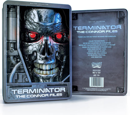Doctor Collector Terminator The Connor Files Kit, Collectible Edition with exclusive accessories in a metal box