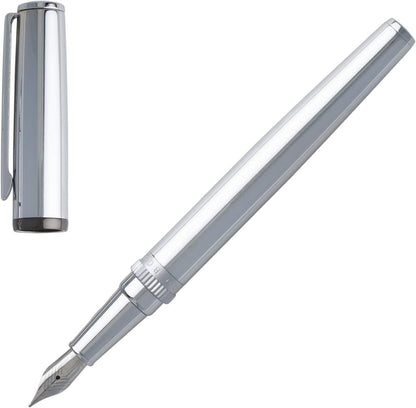 Hugo Boss Fountain pen Gear Metal Chrome