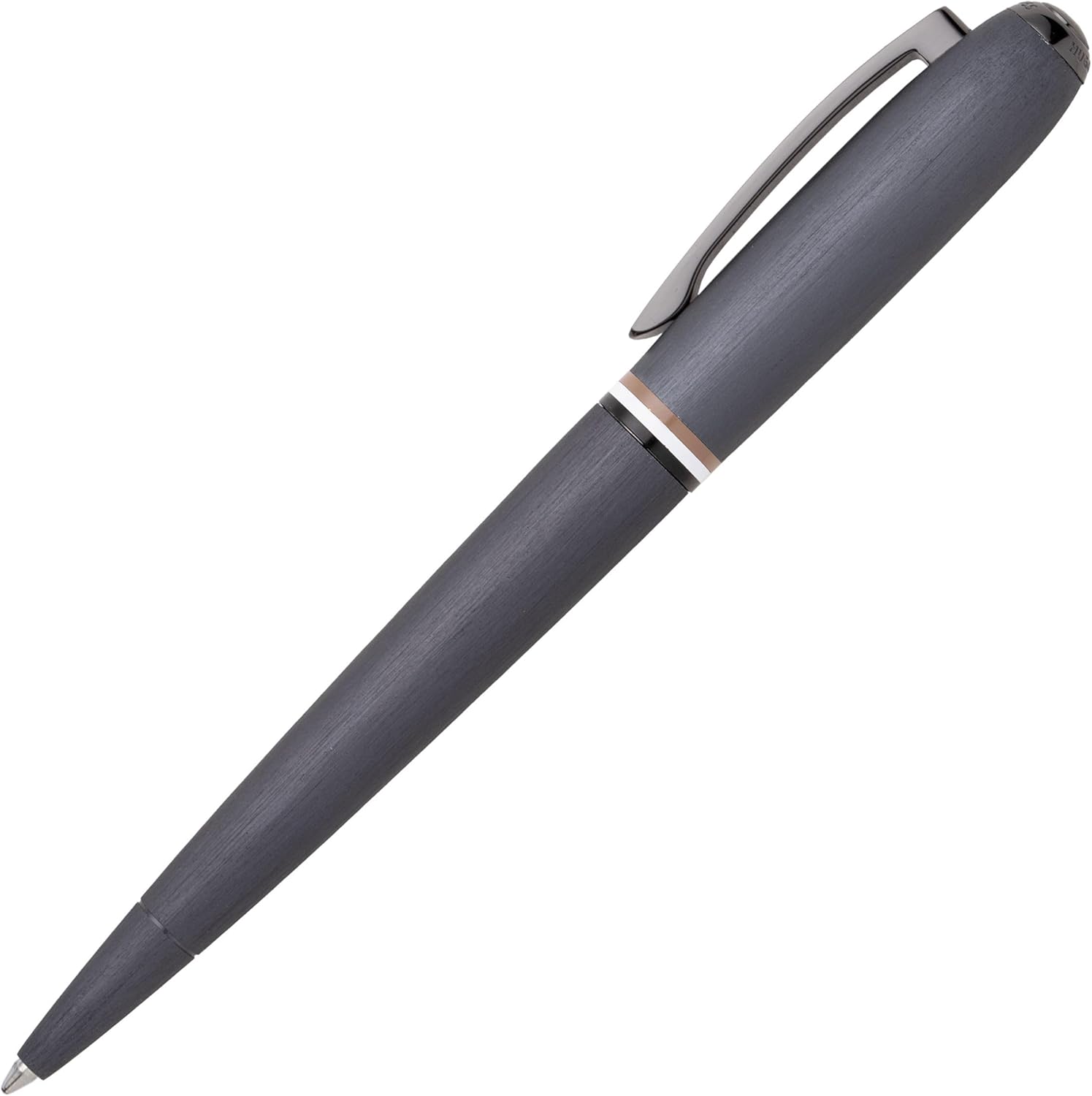 Hugo Boss Contour Iconic HSH3414D Ballpoint Pen Brass and Aluminium Length: 13.6cm, Cool Green