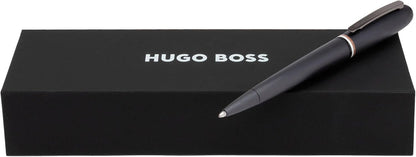 Hugo Boss Contour Iconic HSH3414D Ballpoint Pen Brass and Aluminium Length: 13.6cm, Cool Green