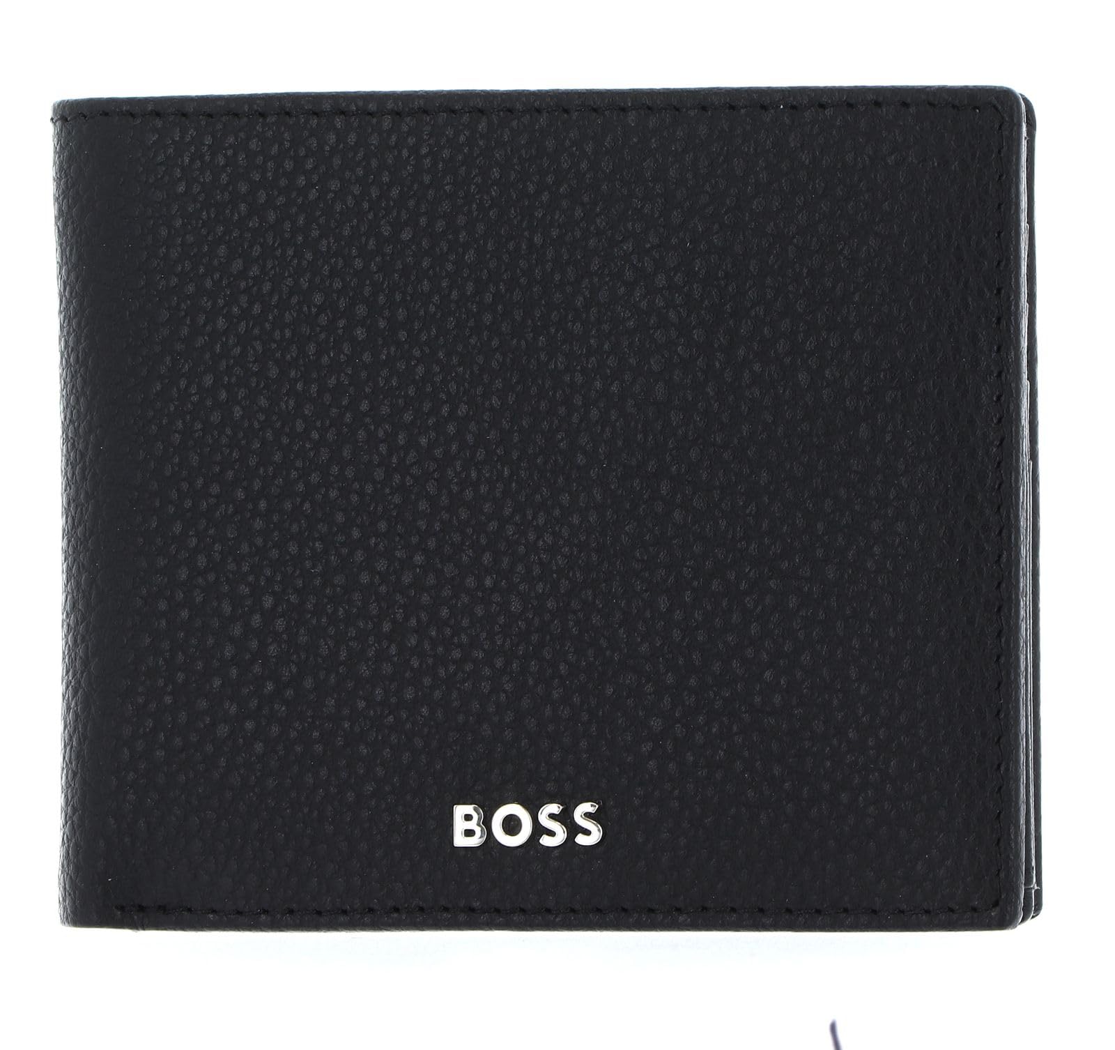 BOSS Hugo Classic Grained Wallet Black, Black, RFID, Black, RFID