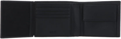 BOSS Hugo Classic Grained Wallet Black, Black, RFID, Black, RFID