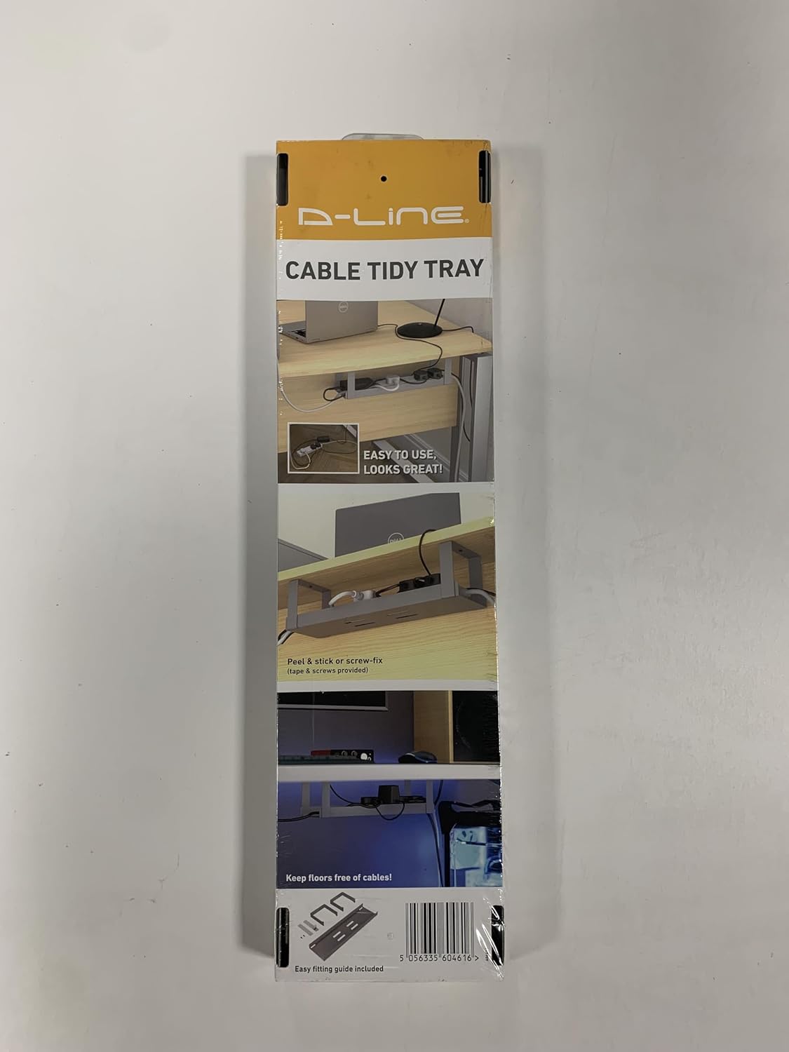 D-Line Cable Tidy Tray Steel Slv