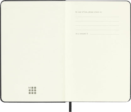 Moleskine Weekly Planner, Horizontal Weekly Agenda 2026 12 Months, With Hard Cover and Elastic Closure, Pocket Size 9x14, Black Color