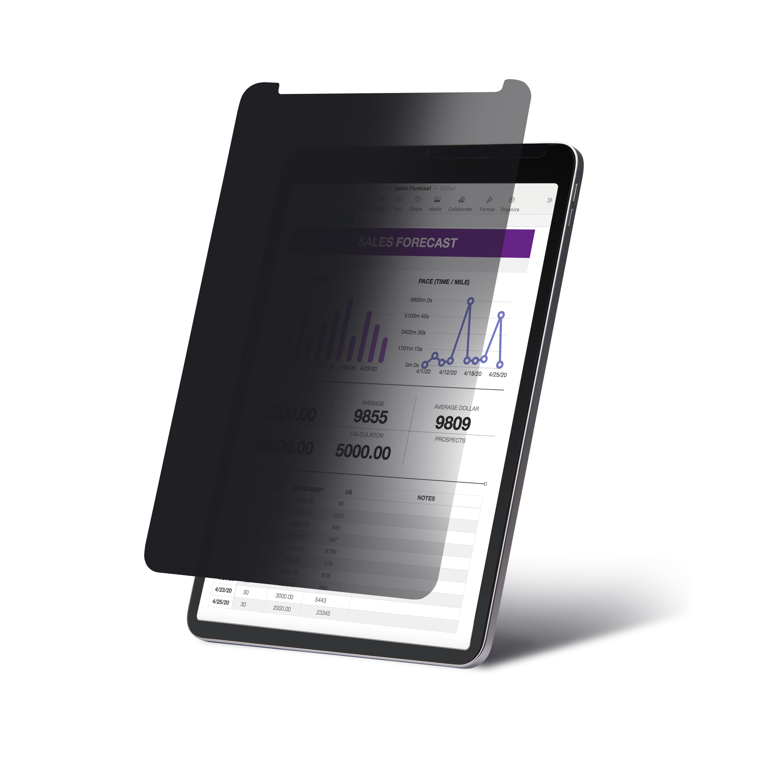 Startech.Com - Screen Protector For Tablet - For Portrait/Landscape, Touch-Enabled, +/-30Ý View, Blocks Up To 51% Blue L