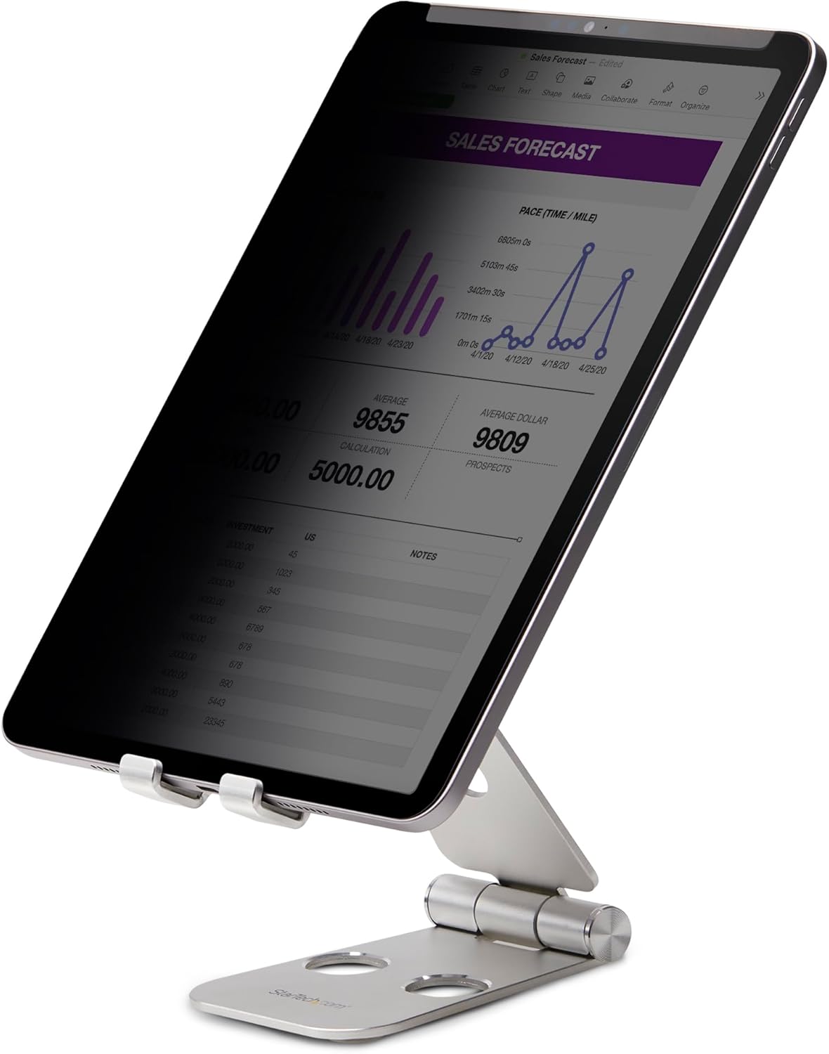 Startech.Com - Screen Protector For Tablet - For Portrait/Landscape, Touch-Enabled, +/-30Ý View, Blocks Up To 51% Blue L