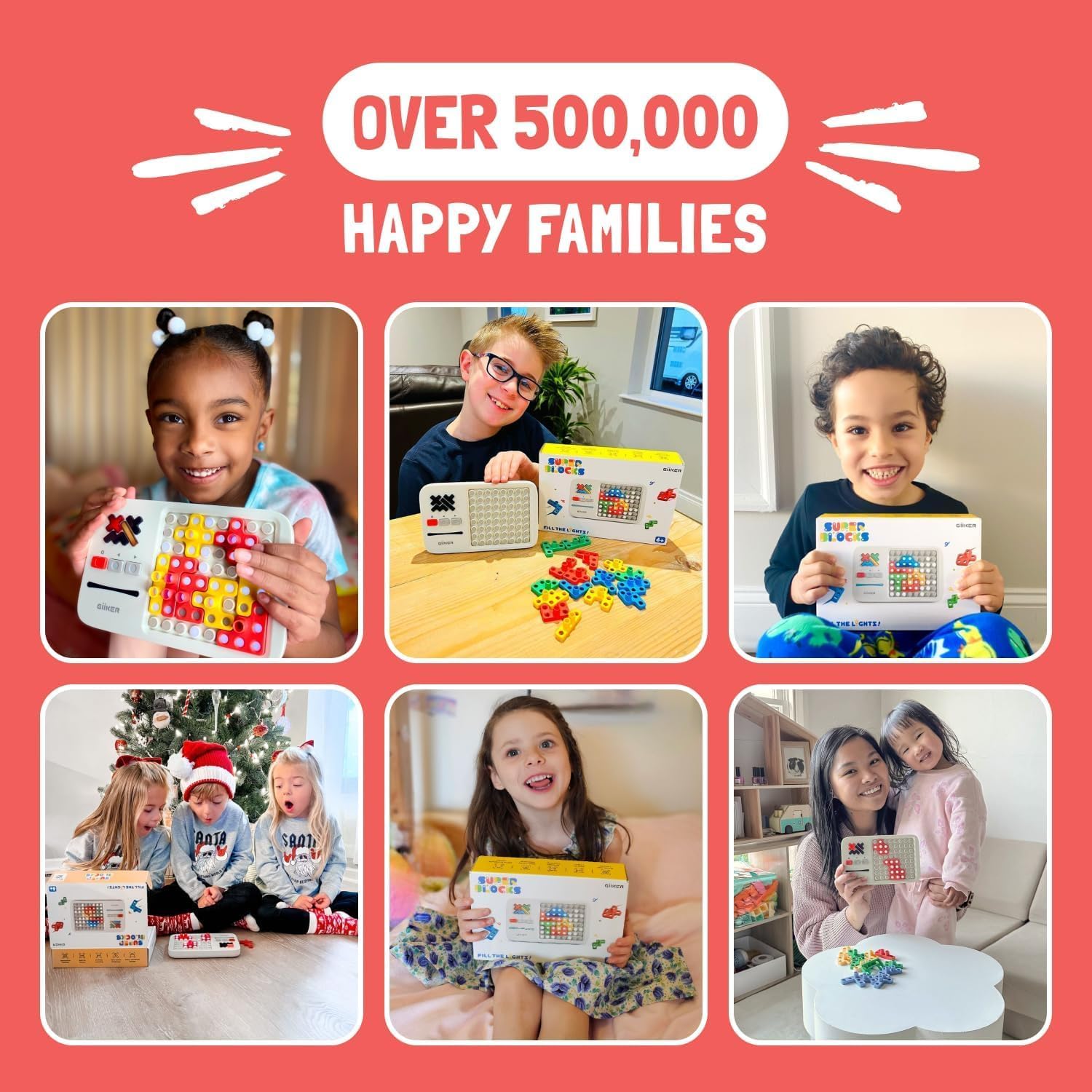 GiiKER Super Blocks Patroon Matching Puzzelspellen, Origineel 1000+ Uitdagingen Brain Teaser Speelgoed voor kinderen en tieners, Verjaardagscadeau, Reisspellen voor roadtrips