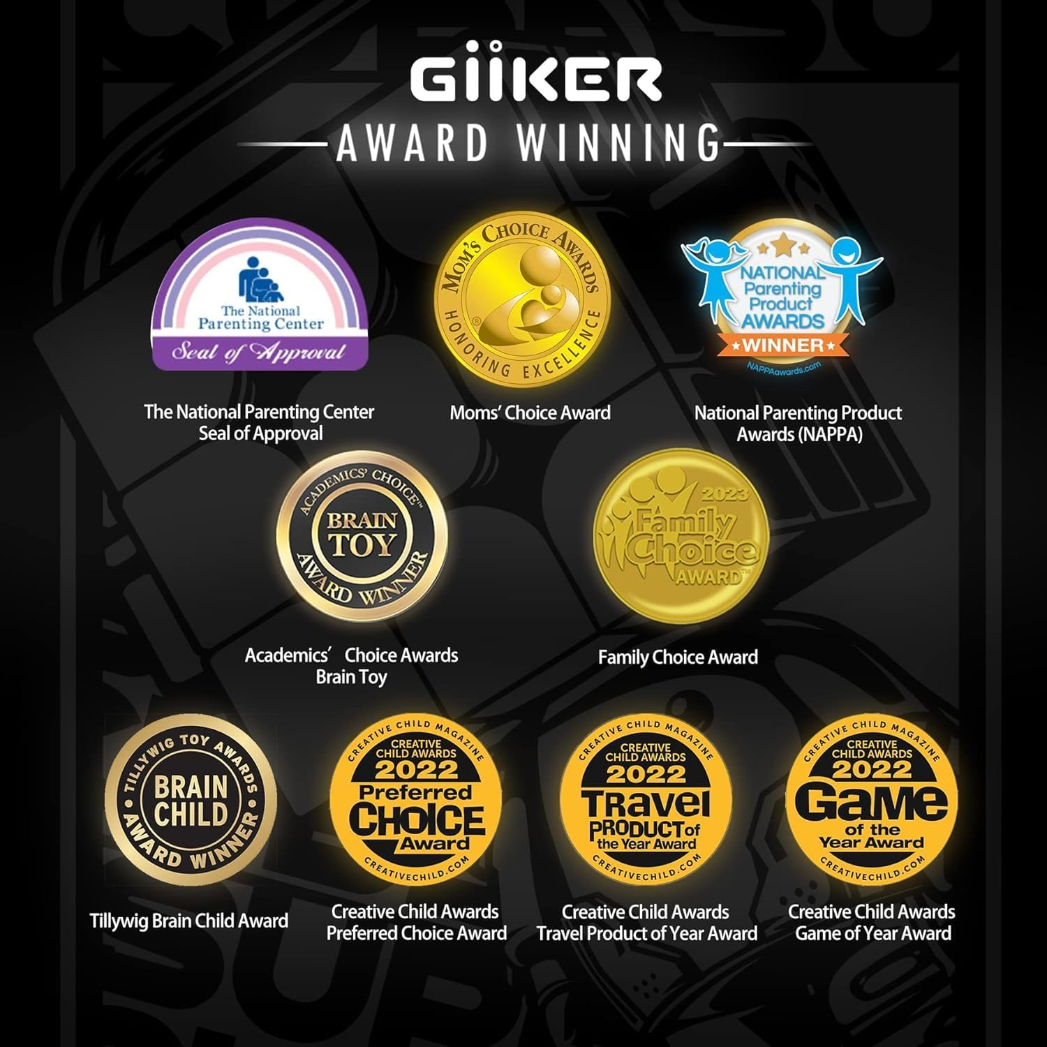 GiiKER Super Blocks Patroon Matching Puzzelspellen, Origineel 1000+ Uitdagingen Brain Teaser Speelgoed voor kinderen en tieners, Verjaardagscadeau, Reisspellen voor roadtrips