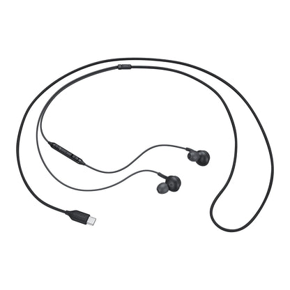 Samsung auricolari ‎EO-IC100 con connettore di tipo USB-Type C, suono AKG, Nero