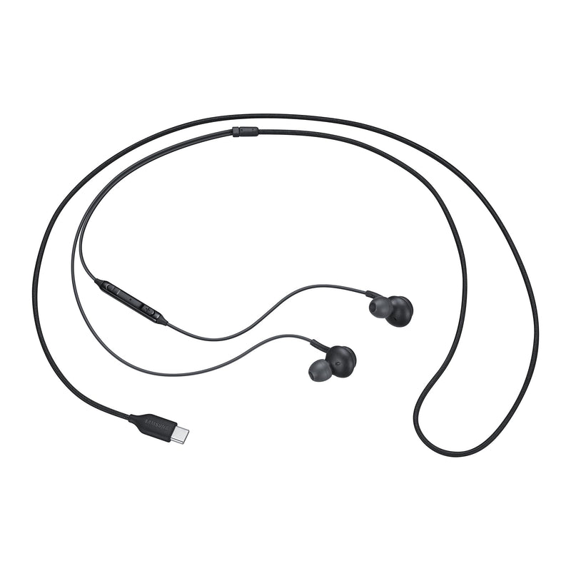 Samsung auricolari ‎EO-IC100 con connettore di tipo USB-Type C, suono AKG, Nero