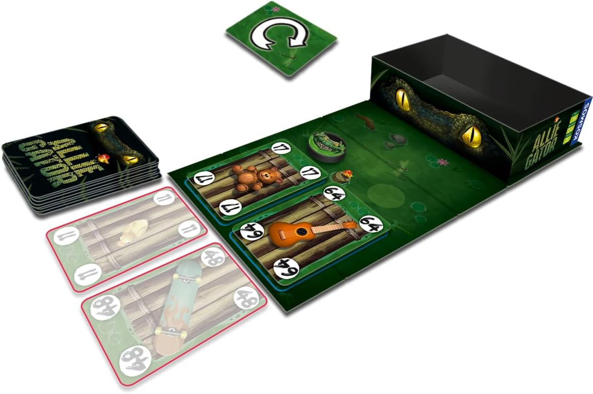Thames & Kosmos Allie Gator: Open & Play, Fun Card Game, Family Games for Game Night, Board Games for Adults and Kids, For 2 to 5 Players, Age 8+