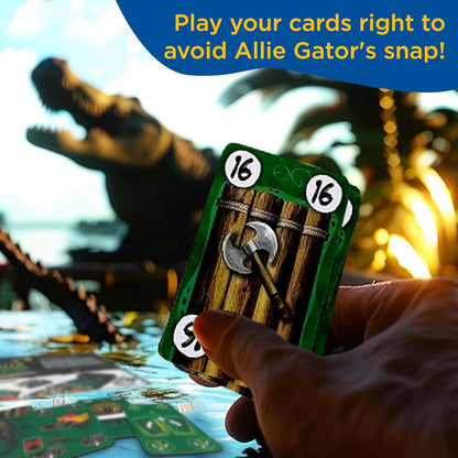 Thames & Kosmos Allie Gator: Open & Play, Fun Card Game, Family Games for Game Night, Board Games for Adults and Kids, For 2 to 5 Players, Age 8+