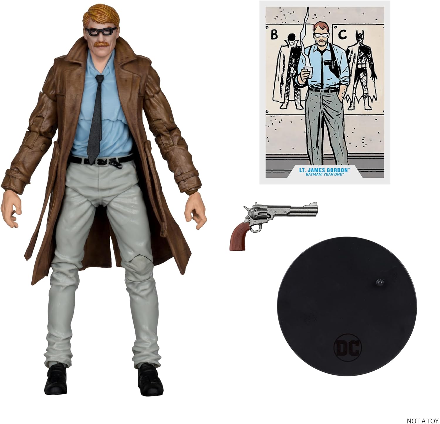McFarlane DC Multiverse Lt. James Gordon (Batman: Year One Part 4) Gold Label 7in Action Figure Toys