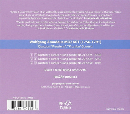 Prazak Quartet - Quatuors Prussiens