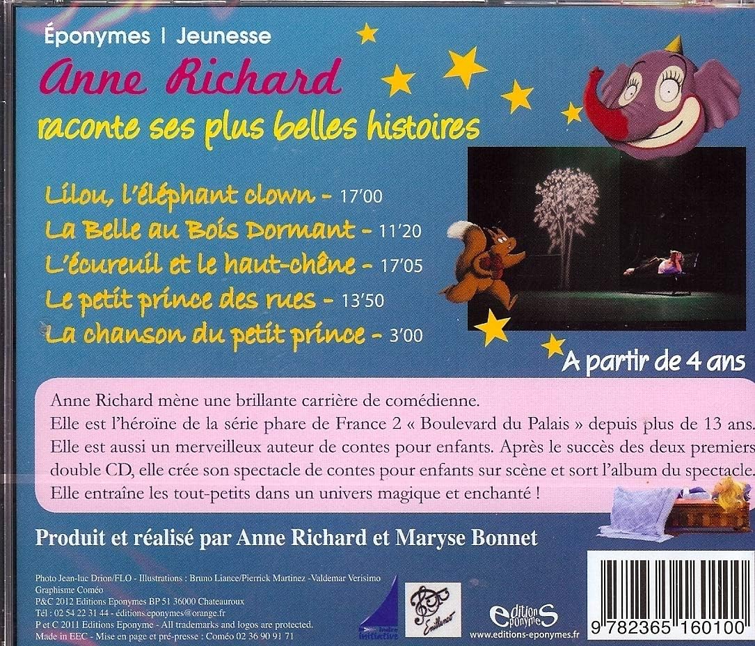 ANNE RICHARD raconte ses plus belles histoires